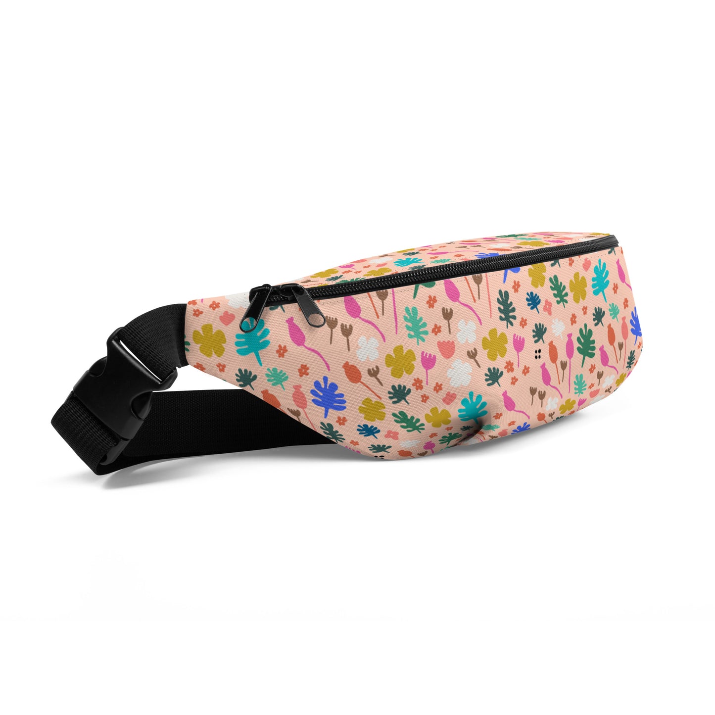 Peach Flowers Fanny Pack