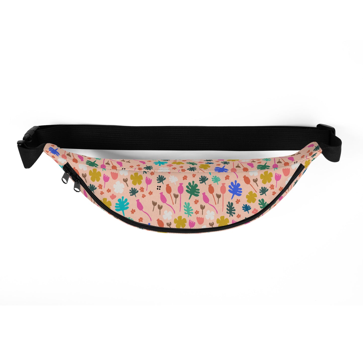 Peach Flowers Fanny Pack