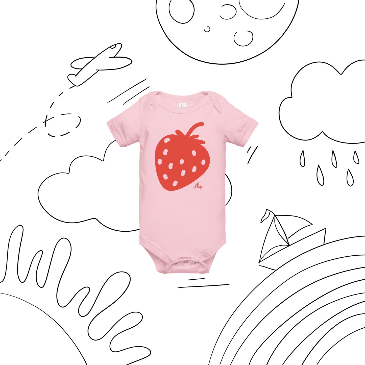 🍓 Strawberry Baby short sleeve one piece