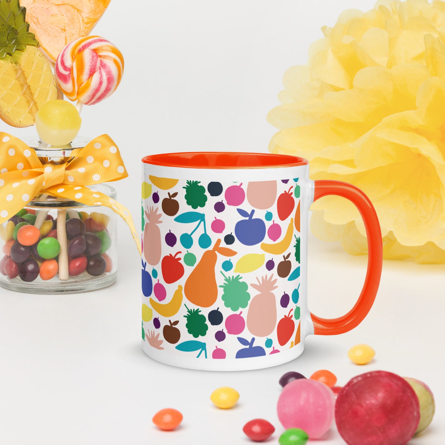 ☕ Fruit Mug with Color Inside