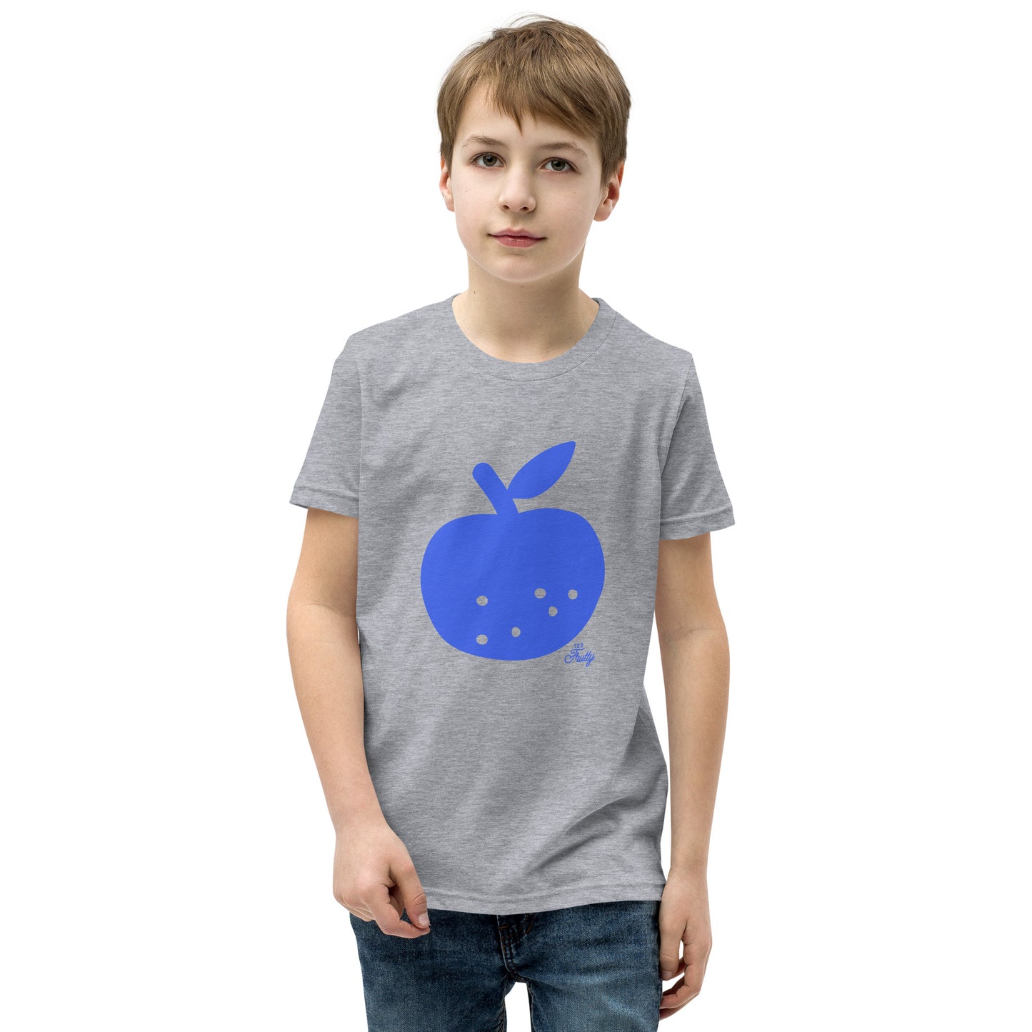Youth Short Sleeve T-Shirt Blue Apple
