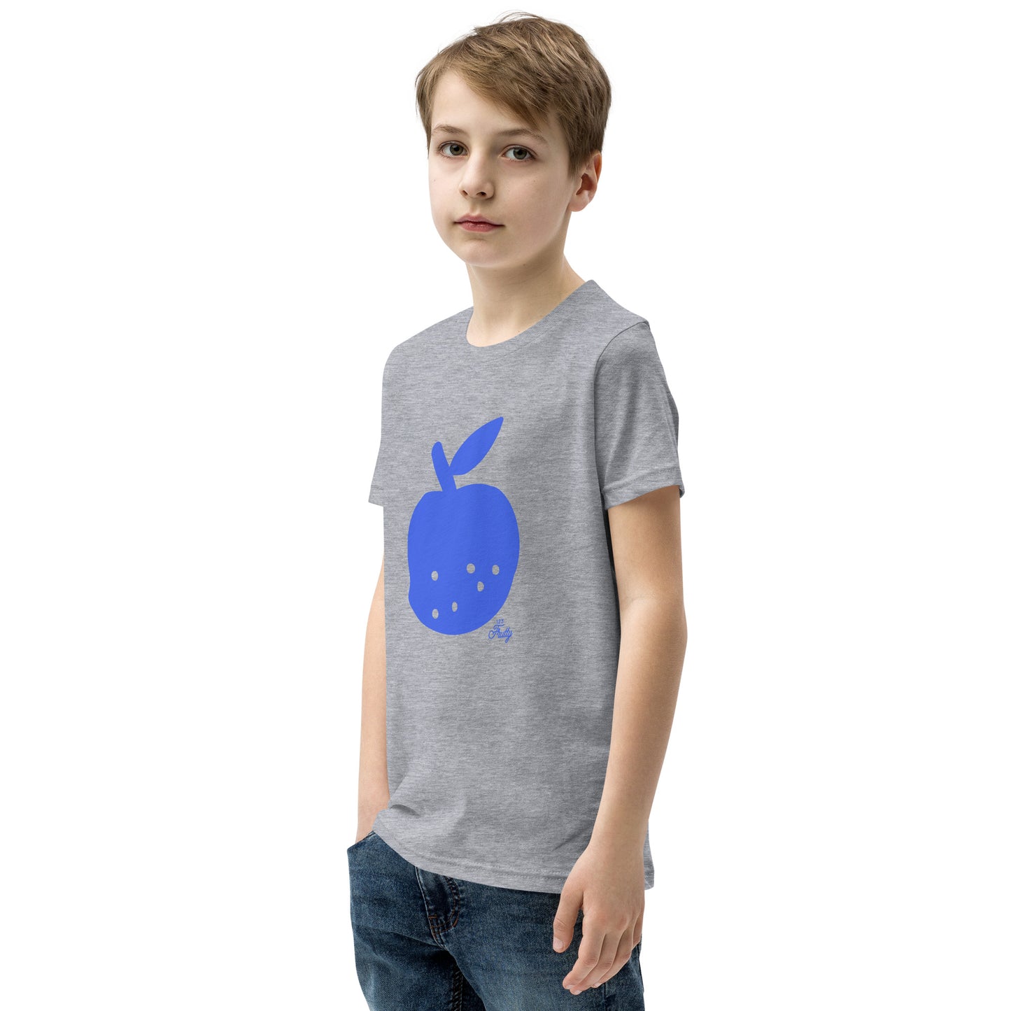 Youth Short Sleeve T-Shirt Blue Apple