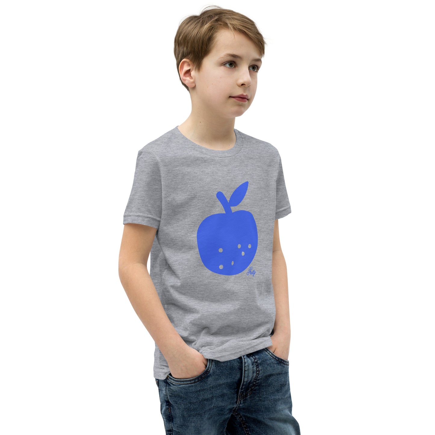 Youth Short Sleeve T-Shirt Blue Apple