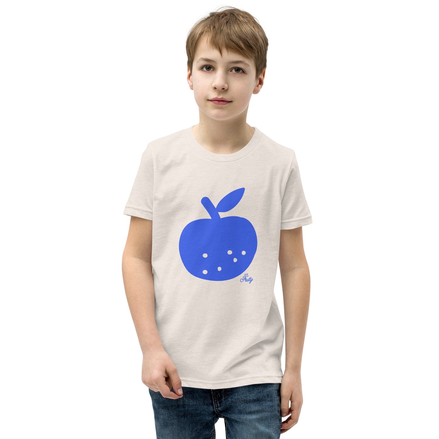 Youth Short Sleeve T-Shirt Blue Apple