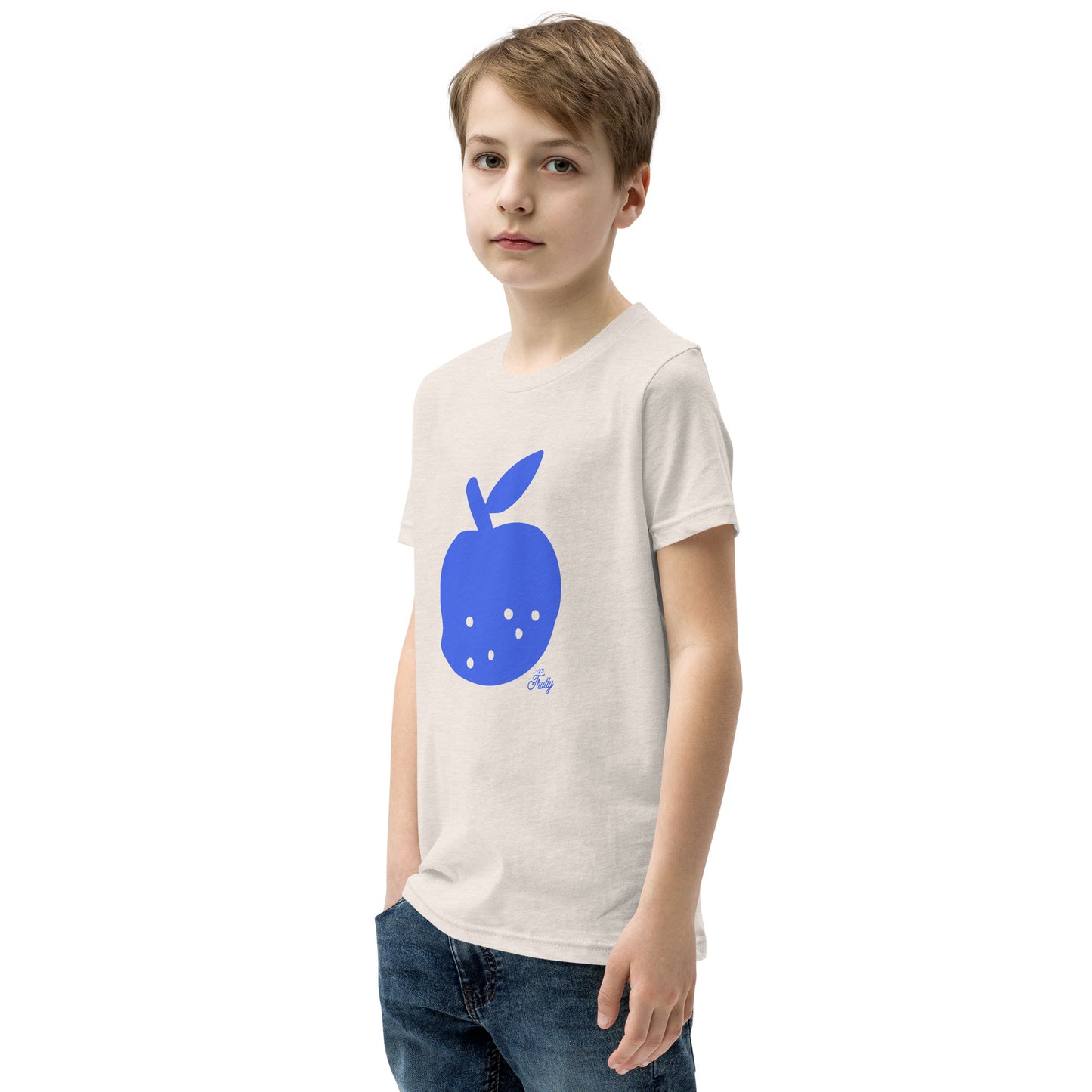 Youth Short Sleeve T-Shirt Blue Apple