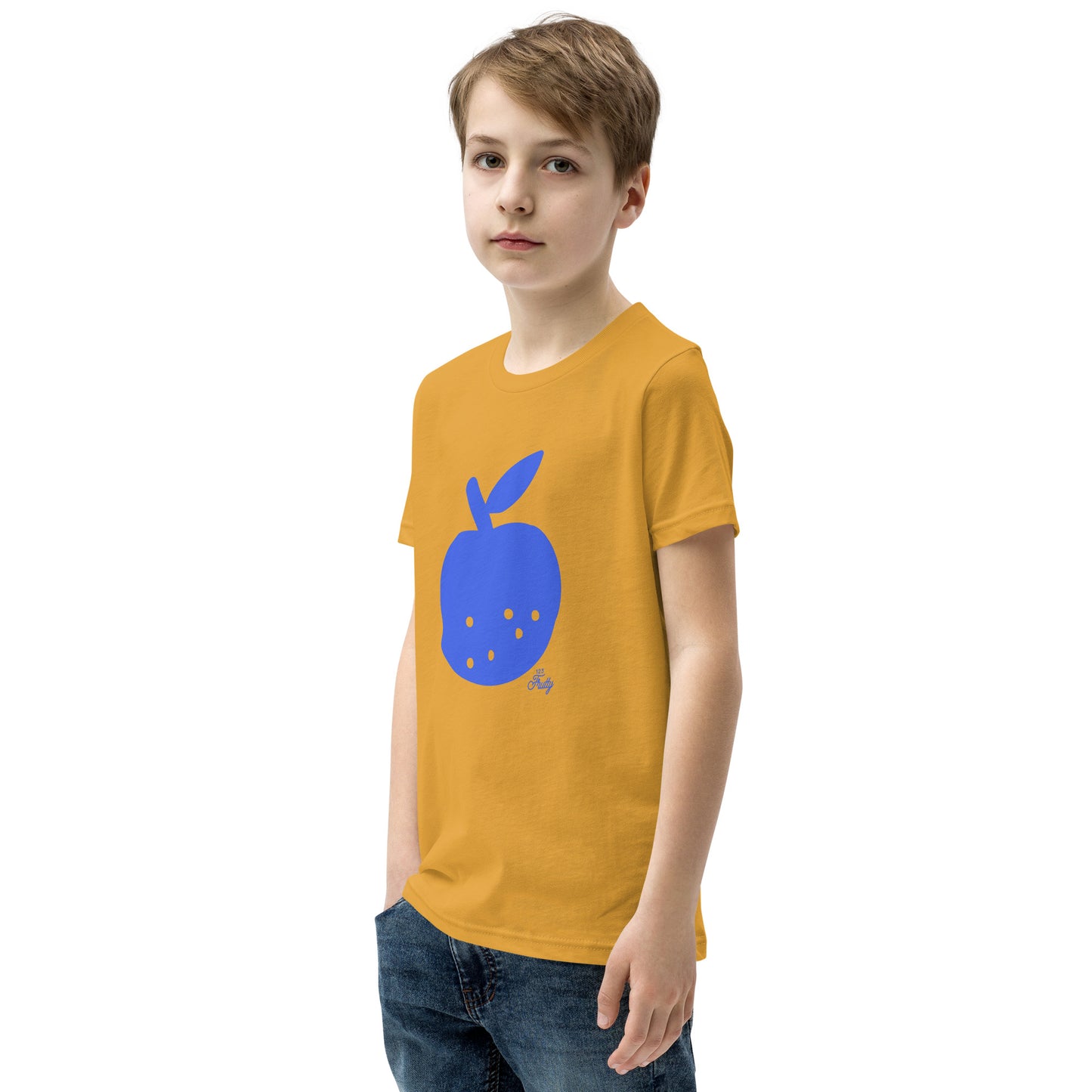Youth Short Sleeve T-Shirt Blue Apple