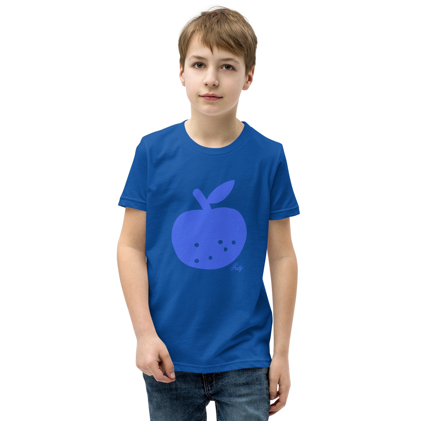 Youth Short Sleeve T-Shirt Blue Apple
