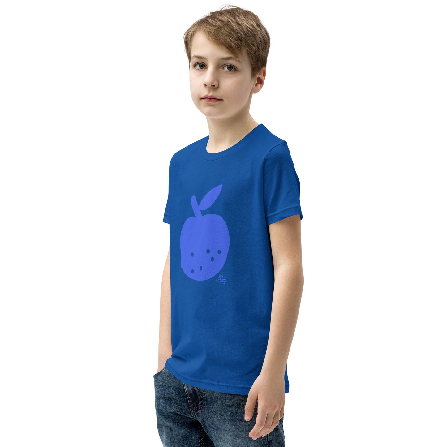 Youth Short Sleeve T-Shirt Blue Apple