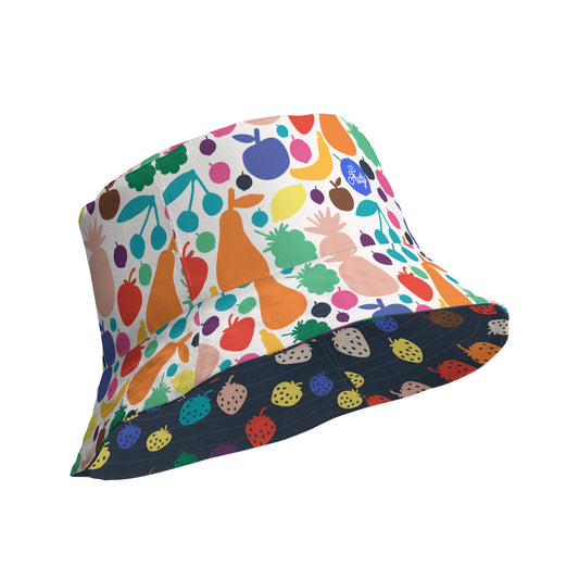 Fruit and Strawberry Reversible bucket hat