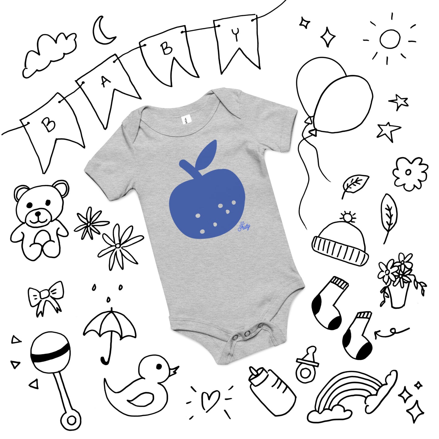 🍎 Baby short sleeve one piece - onesie