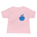🍏 Apple-Stickerei Baby-Jersey Kurzarm-T-Shirt
