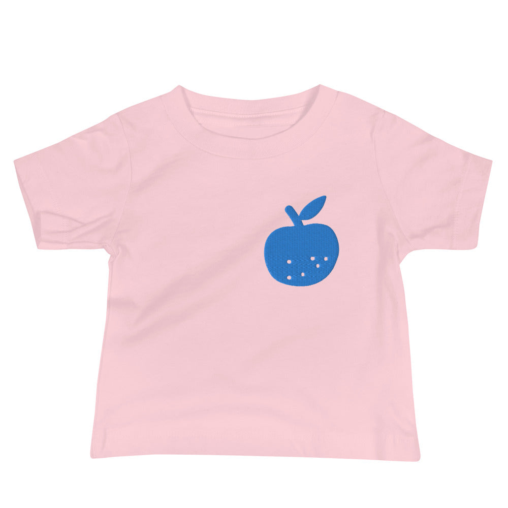 🍏 Apple embroidery Baby Jersey Short Sleeve Tee