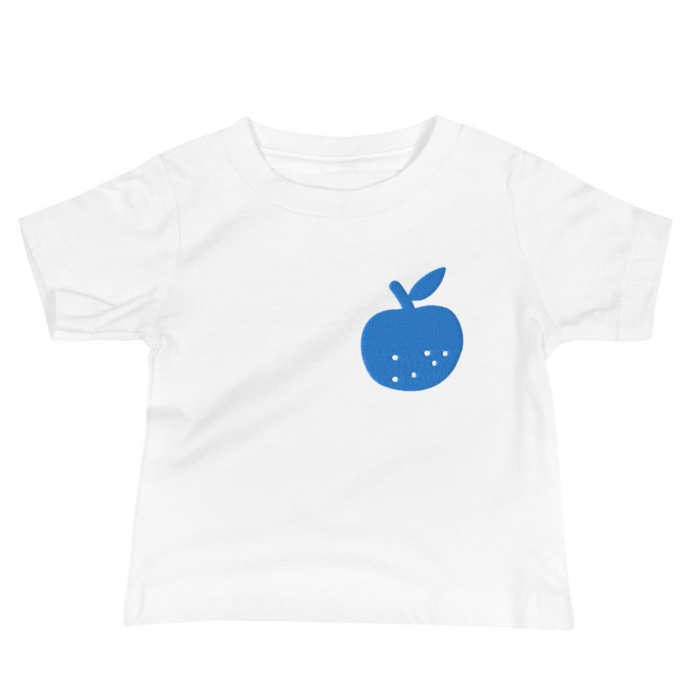 🍏 Apple embroidery Baby Jersey Short Sleeve Tee