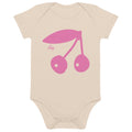Baby-Body aus Bio-Baumwolle mit Kirschenmotiv