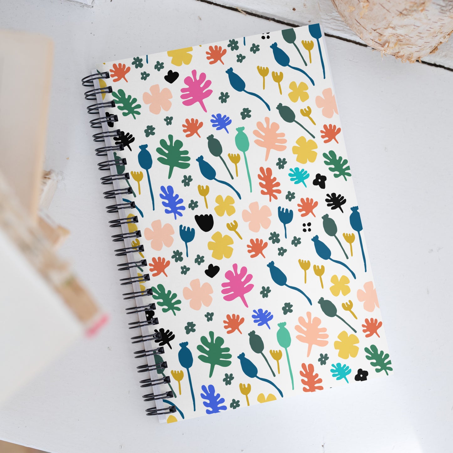 📓 Flowers Spiral notebook