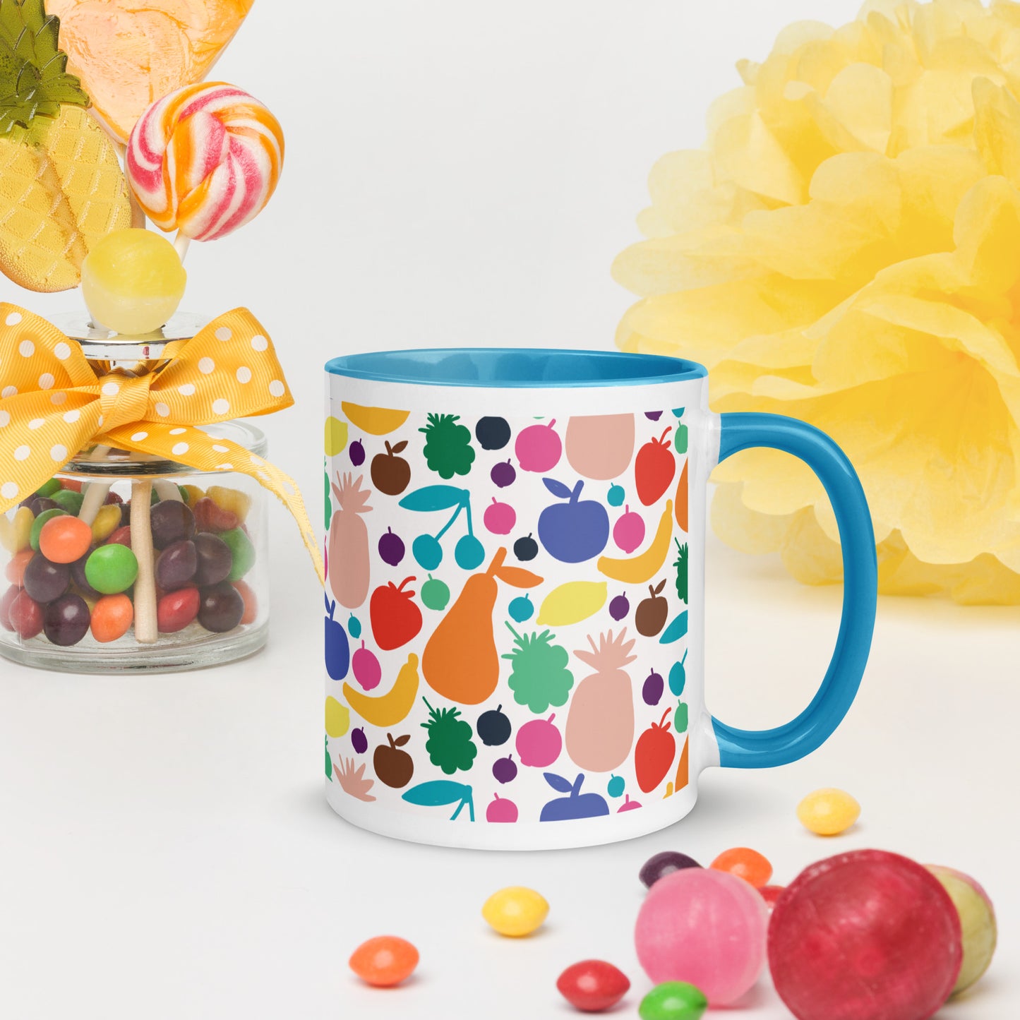 ☕ Fruit Mug with Color Inside