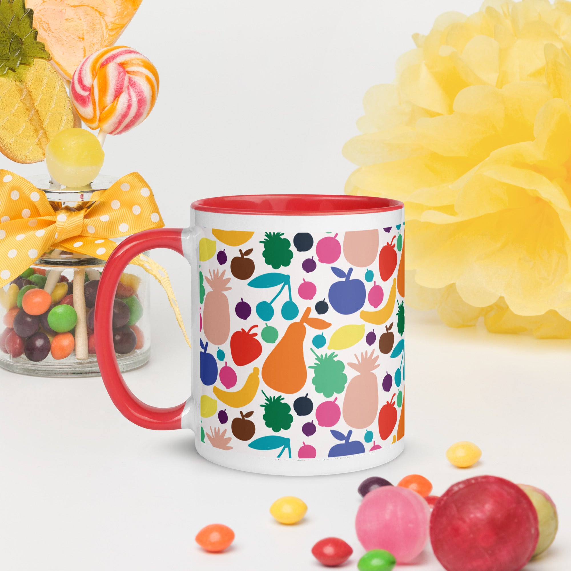 ☕ Fruchttasse mit farbiger Innenseite