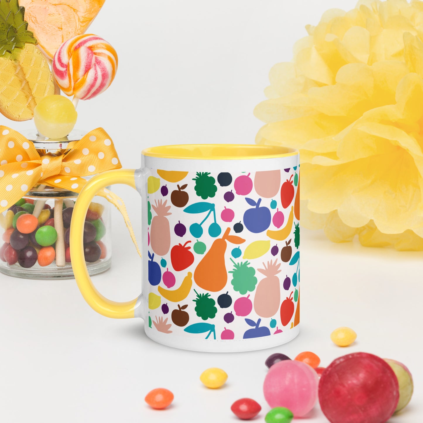 ☕ Fruit Mug with Color Inside